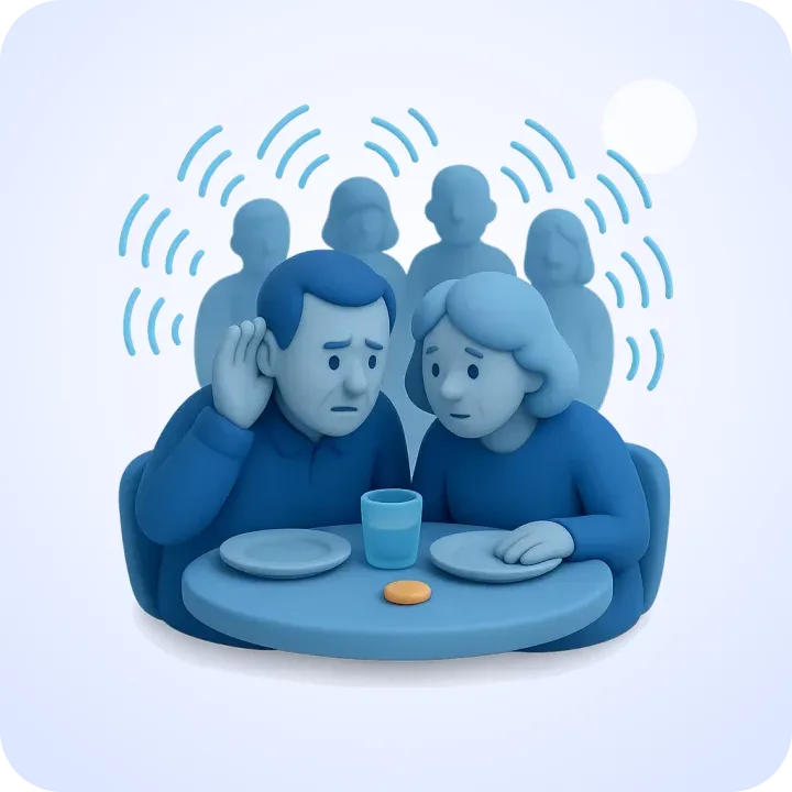 Conversations in noisy places